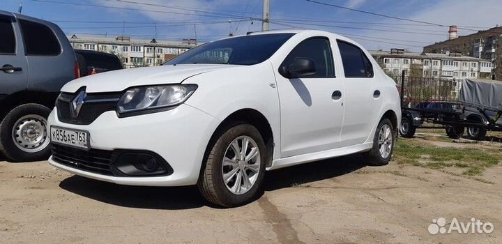 Пороги пластиковые на Рено Логан 2 2012-2021г.в