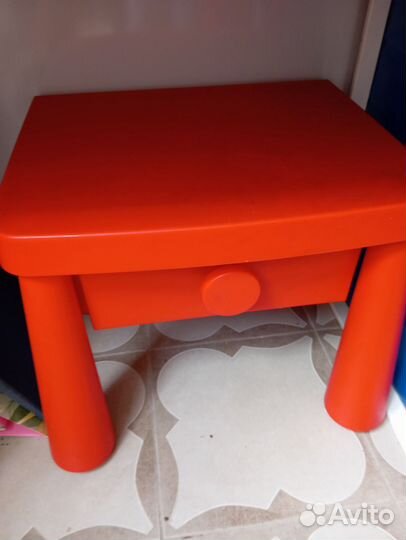 3шт Икеа маммут тумбочка столик детский стол