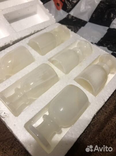 Рюмки из белого камня