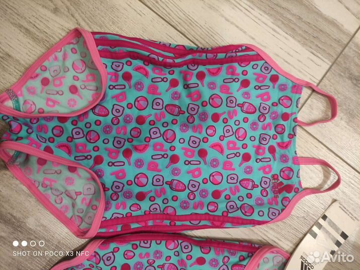 Купальник адидас для девочки новый