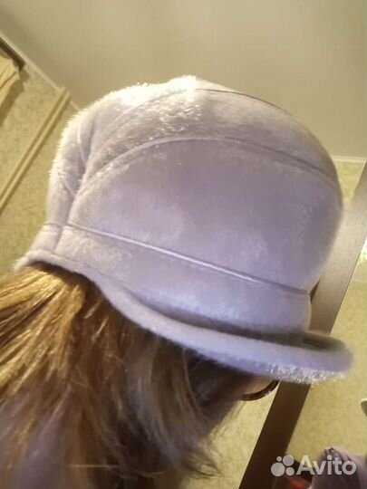 Шляпка женская серая, осень/зима