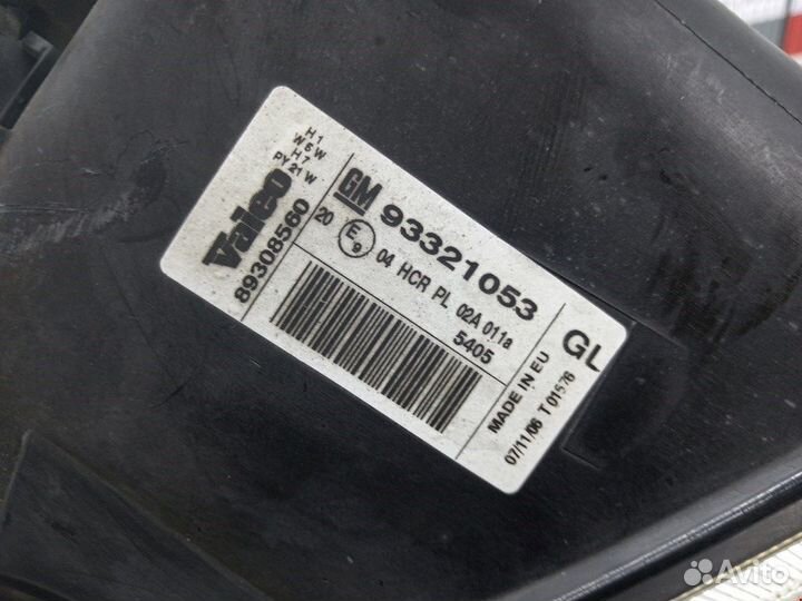 Фара передняя для Opel Meriva A 93175365