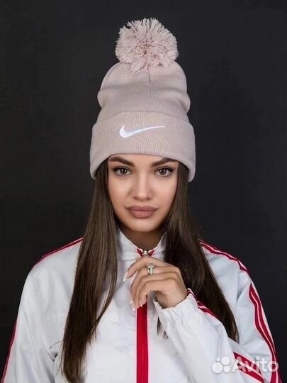 Шапка вязанная женская nike