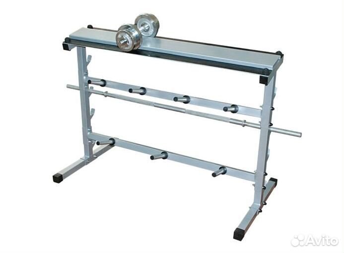 Стойка для гантелей, блинов и грифов новая