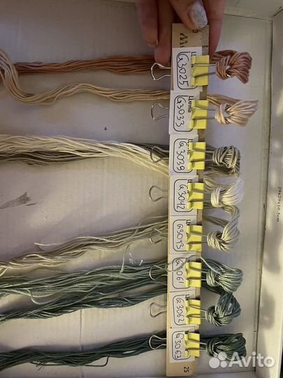 Нитки мулине dmc и гамма