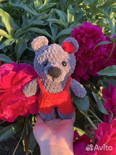 Вязаные игрушки мишки