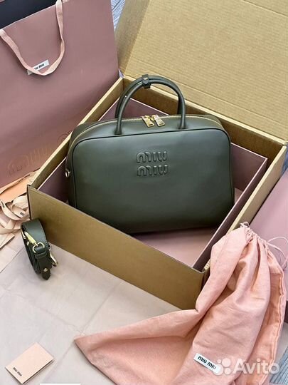 Сумка натуральная кожа miu miu