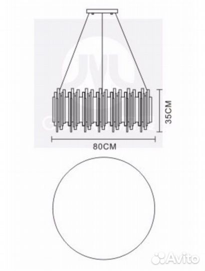 Люстра подвесная Delighfull Brubeck D80