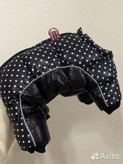 Комбинезон зимний для маленькой собаки одежда