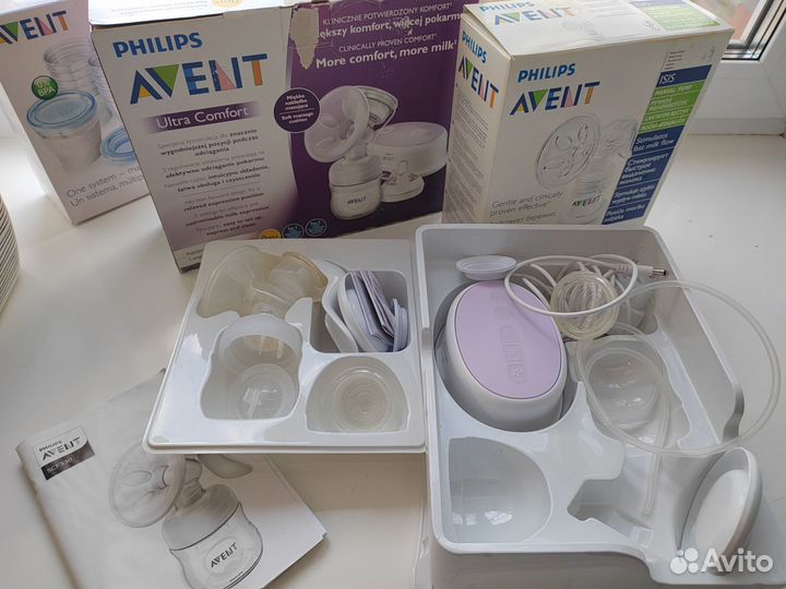 Молокоотсос Avent электрический и ручной