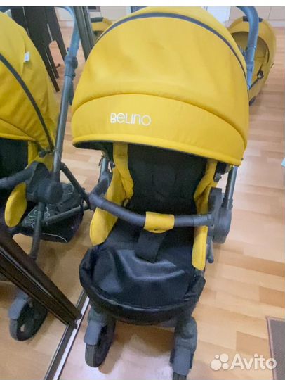 Детская коляска 3в1 Belino и плюс теплый конверт
