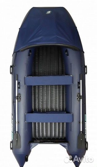 Надувная лодка gladiator E380PRO темно-синий