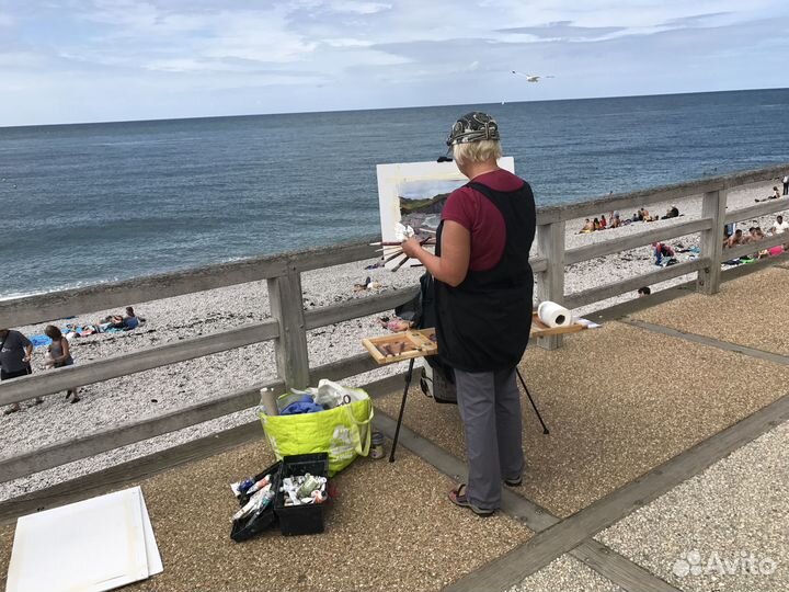 30 Скалы Этрета. Франция, кисти Анны Давыдченко