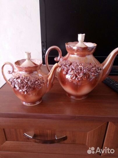 Чайники СССР с лепниной