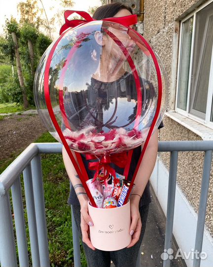 Шар баблс с конфетами