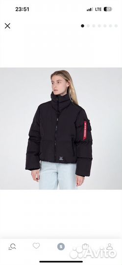 Женский пуховик Alpha Industries