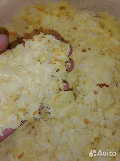 Картофельные хлопья на корм животным