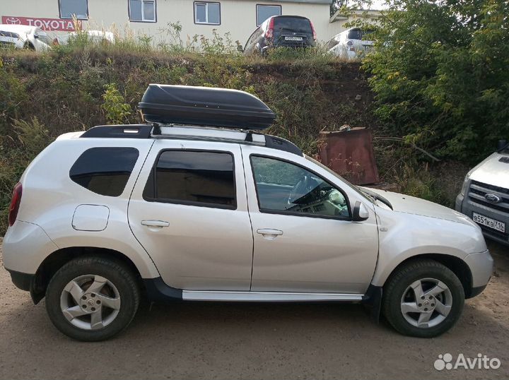 Бокс на крышу Renault Duster 220л черный