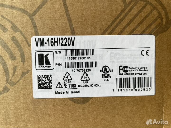 Hdmi сплиттер Kramer vm-16h/200
