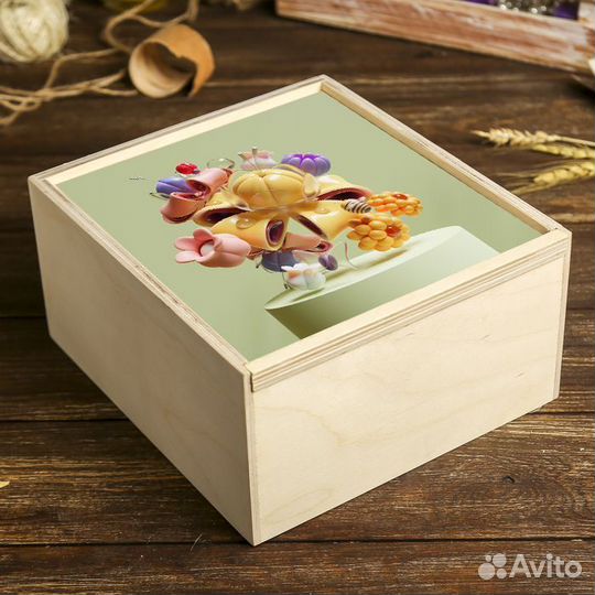 Коробка подарочная из фанеры, из дерева