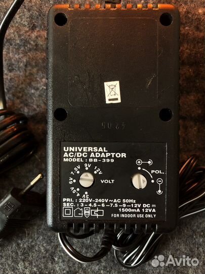 Универсальный AC DC адаптор Vanson BB-399