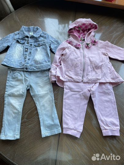 Вещи пакетом на девочку 86 92