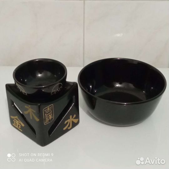 Аромолампа и чаша керамические бу