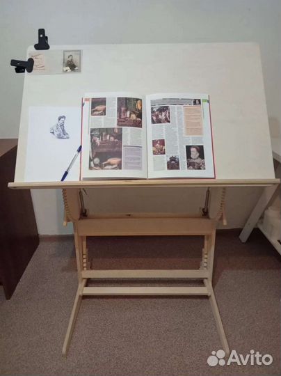 Парта растущая, мольберт, кульман, конторка