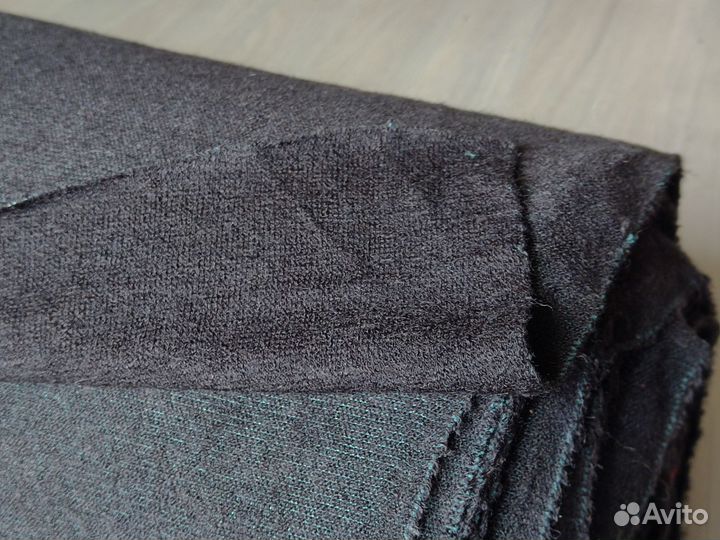 Ткань. Трикотаж. Трикотажное полотно. Цвет черный