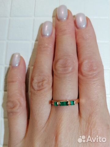 Кольцо с изумрудом золото СССР