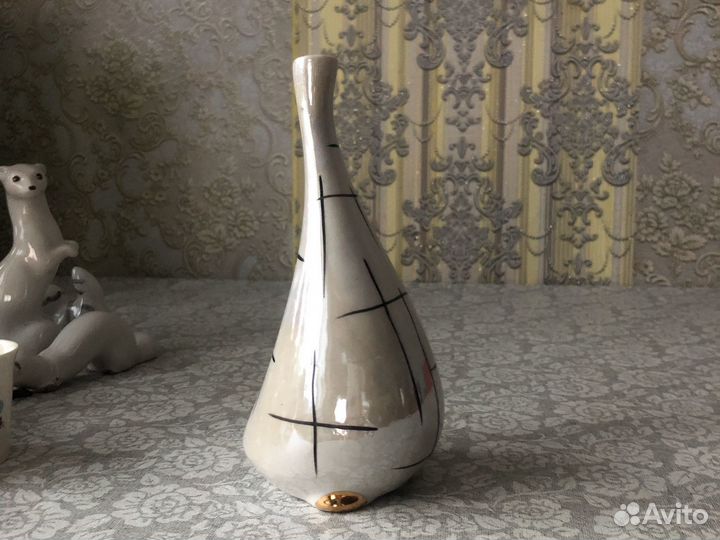 Ваза-штоф Лебедь винтаж