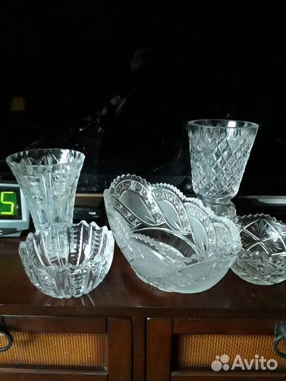 Вазы хрустальные СССР
