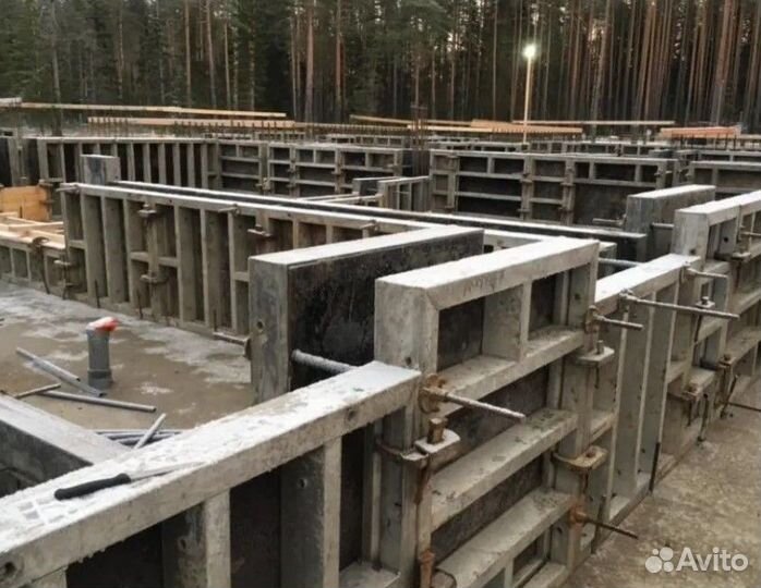 Опалубка алюминиевая для фундаментов