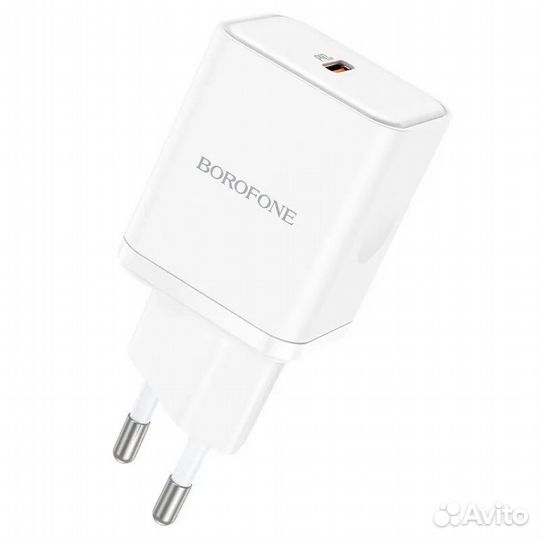 Сетевое зарядное устройство borofone BN6, 20W, бе