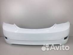 Бампер задний hyundai solaris Белый(Cristal white)