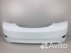 Бампер задний hyundai solaris Белый(Cristal white)