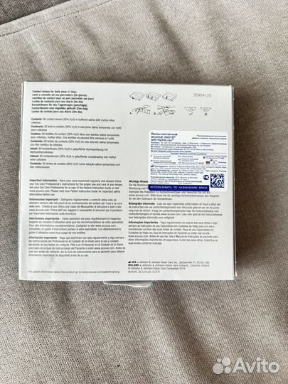 Линзы контактные acuvue oasys 1 day -3,25