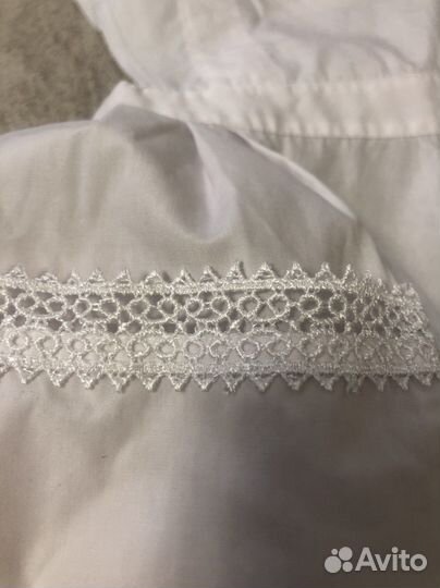 Белый школьный фартук