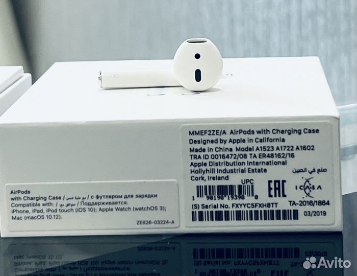 Беспроводные наушники apple airpods 2