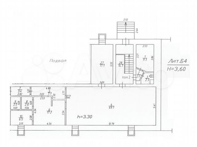 Помещение свободного назначения, 150 м²
