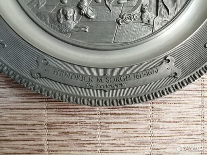 Коллекционная настенная тарелка. Германия