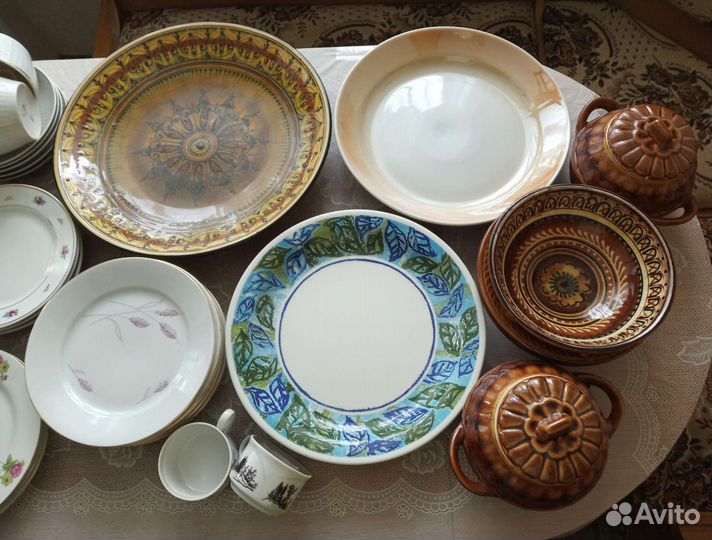 Посуда СССР, хрусталь, стекло, керамика