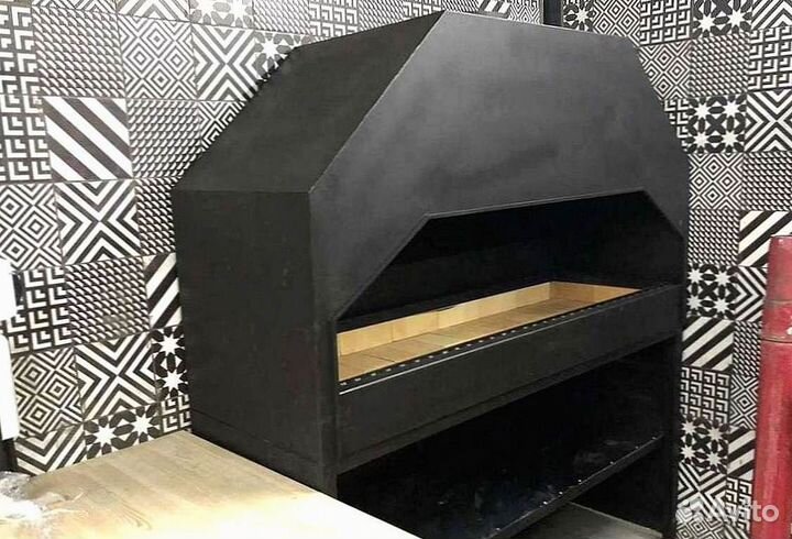 Мангал для кафе кирпичный с куполом