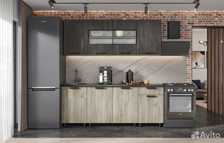 Вместительная кухня 2,0 метра