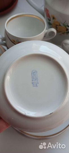 Кофейный чайный сервиз СССР рига