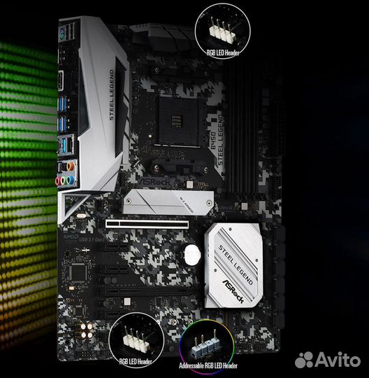 Материнская плата am4 ASRock B450 Steel Legend