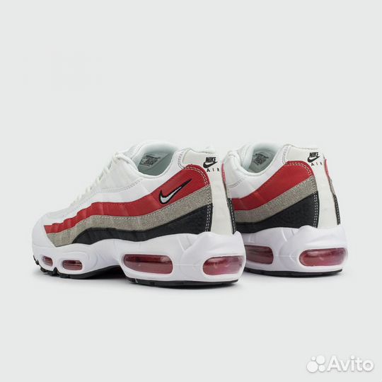 Кроссовки Nike Air Max 95 White / Grey / Red virt