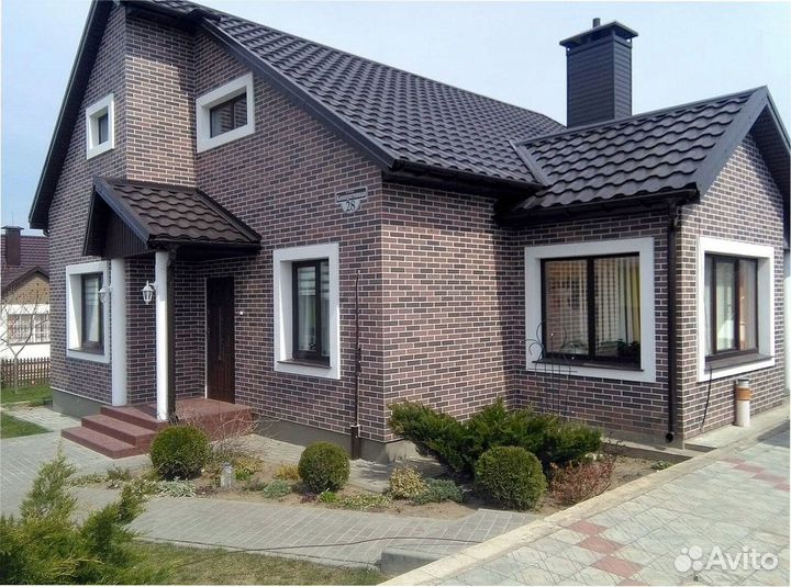 Декоративное покрытие амк под кирпич для отделки