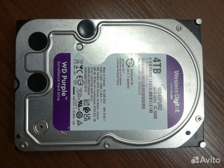 Жесткий диск WD40purz 4Tb неисправный