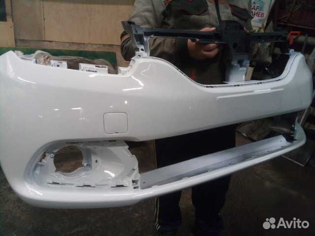 Бампер передний на Renault Logan 2 2012-2018